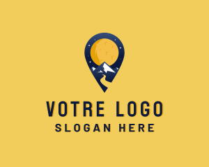 Locator - Mountain GPS Travel logo design