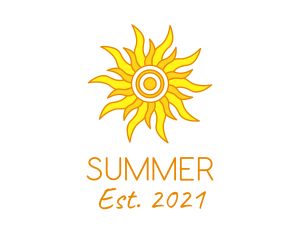 Warm Summer Season  logo design