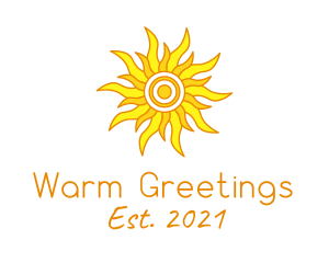 Warm Summer Season  logo design