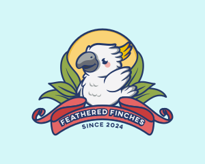 Cute Cockatoo Bird logo design