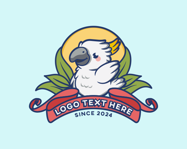 Cockatoo - Cute Cockatoo Bird logo design