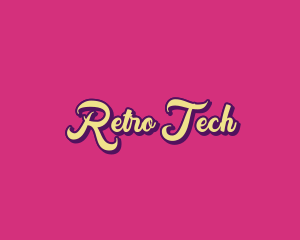 Retro Pop Wordmark logo design