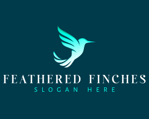 Hummingbird Wing Fly logo design