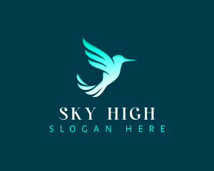 Fly - Hummingbird Wing Fly logo design