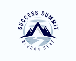 Mountain Hiking Summit logo design