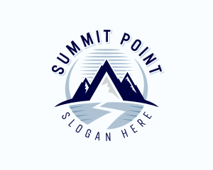 Mountain Hiking Summit logo design