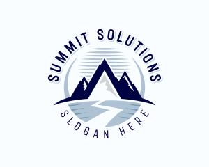 Mountain Hiking Summit logo design