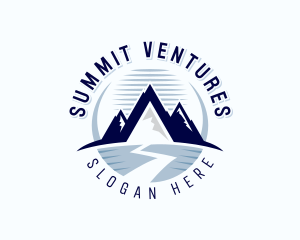 Mountain Hiking Summit logo design