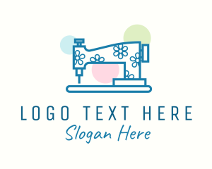 Clothes - Colorful Sewing Machine logo design