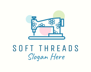 Cloth - Colorful Sewing Machine logo design