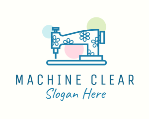 Colorful Sewing Machine logo design