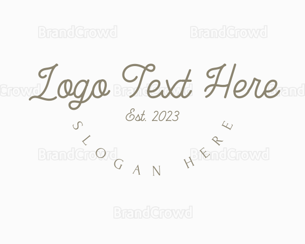 Aesthetic Round Boutique Logo