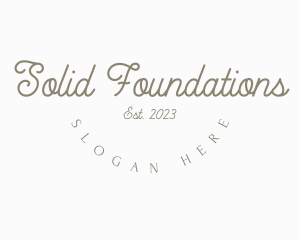 Handwriting - Aesthetic Round Boutique logo design