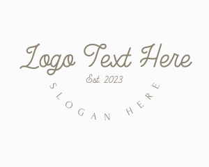 Handwriting - Aesthetic Round Boutique logo design
