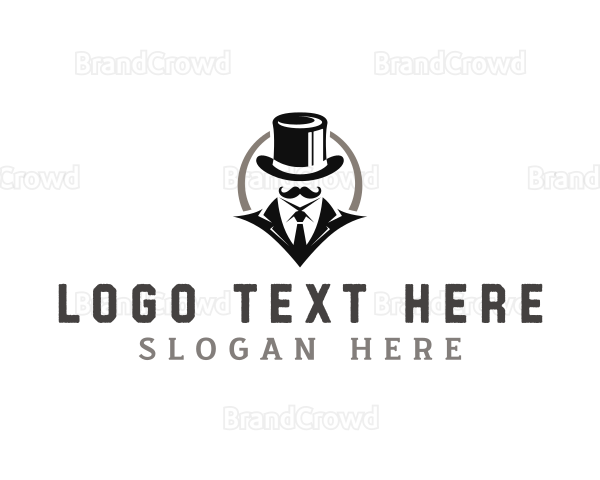 Formal Suit Gentleman Logo