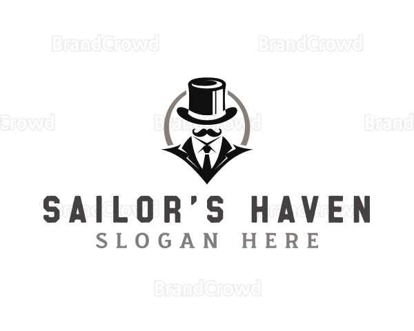 Formal Suit Gentleman Logo