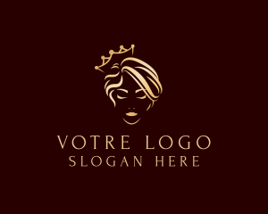 Golden - Luxury Fashion Hairstyle logo design