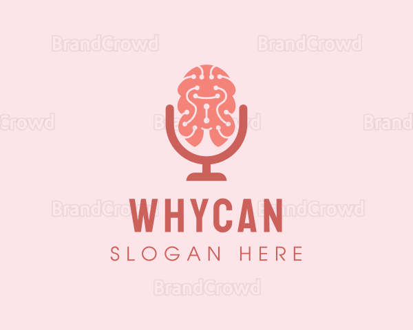Brain Microphone Podcast Logo
