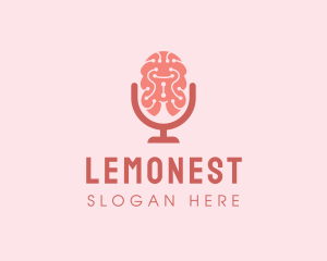Brain Microphone Podcast Logo