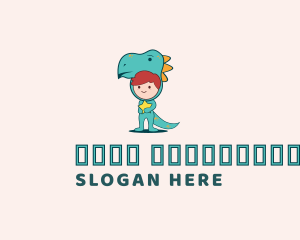 Kids Dinosaur Daycare Logo