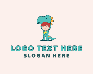 Clothing - Kids Dinosaur Daycare logo design