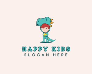 Kids Dinosaur Daycare logo design