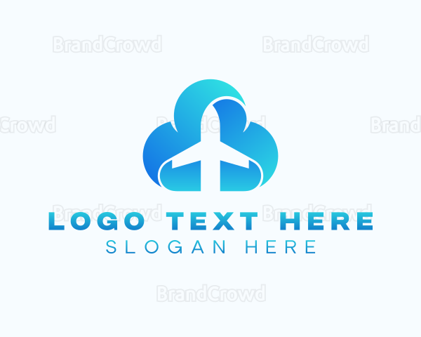 Logistics Plane Forwarding Logo