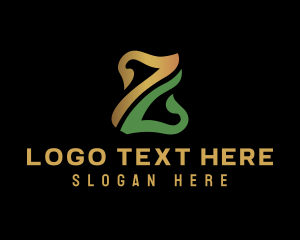 Floral - Organic Garden Letter Z logo design