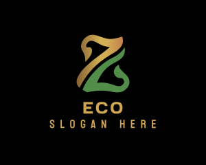Organic Garden Letter Z Logo