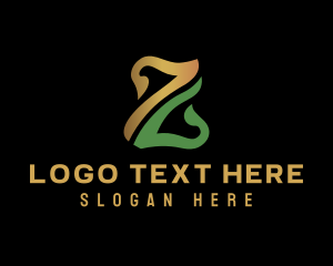 Metal - Organic Garden Letter Z logo design