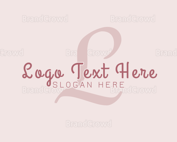 Feminine Beauty Cursive Logo