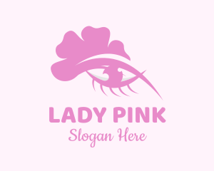 Pink Floral Eye logo design