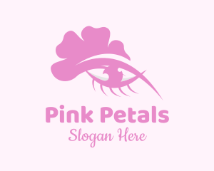 Pink Floral Eye logo design