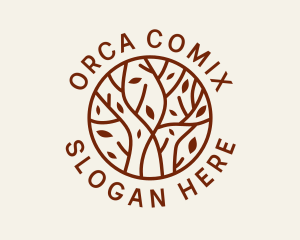 Organic Forest Tree  Logo