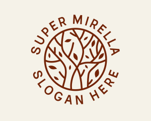 Organic Forest Tree  Logo