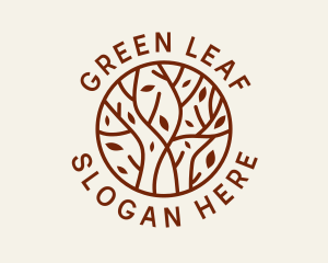 Evergreen - Organic Forest Tree logo design