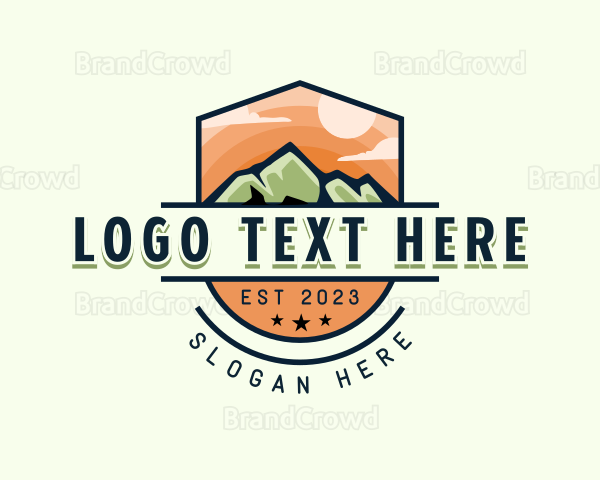 Mountain Outdoor Trekking Logo