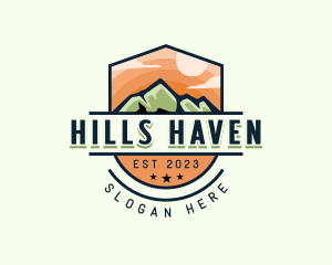 Mountain Outdoor Trekking logo design