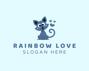 Lovely Cat Pet logo design