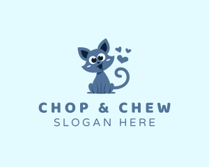 Heart - Cat Heart Pet logo design