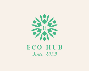 Eco Nature People Organization logo design