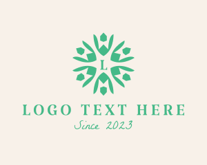 Vegetarian - Eco Nature People Organization logo design