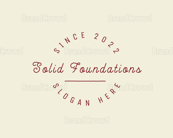 Minimalist Cursive Business Logo