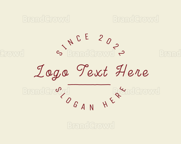 Minimalist Cursive Business Logo