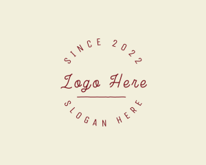 Minimalist Cursive Business Logo