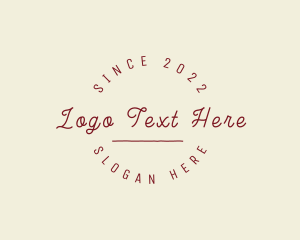 Minimalist Cursive Business Logo