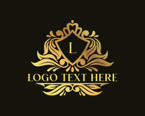 High End - Shield Elegant Regal logo design