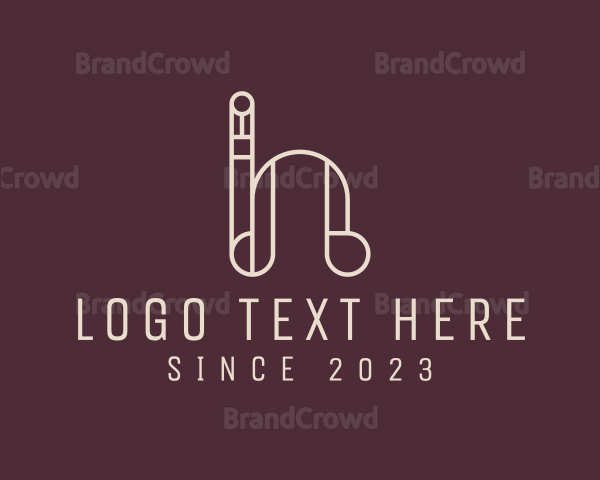 Unique Geometric Letter H Logo