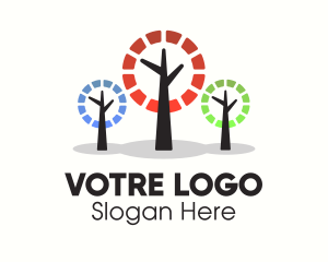 Tree Planting - Sustainable Energy Forest logo design