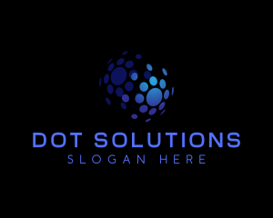 Dot - Cyber Digital Globe logo design